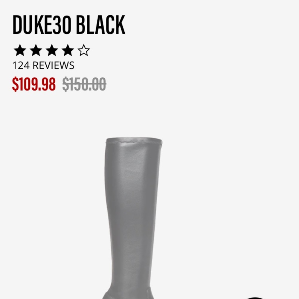 Steve Madden Black Platform Wedge Knee Boots - Picture 8 of 16